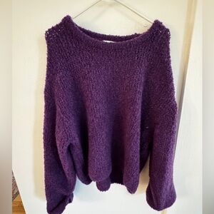 American Vintage Purple Knit Sweater